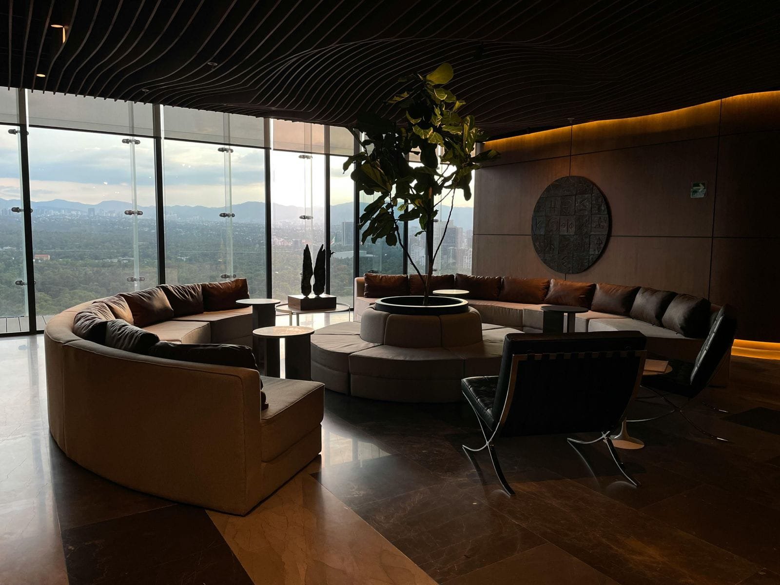 Client reception lounge Lounge area for Sanfre PR public relations agency